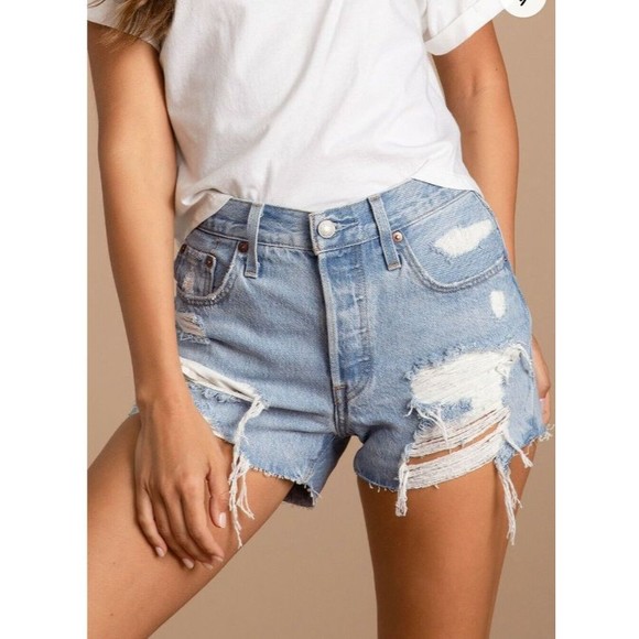 Levi's Pants - Levi’s 501 Shorts Women’s Size 32 Button Fly High Rise Cutoff Relaxed Fit - New